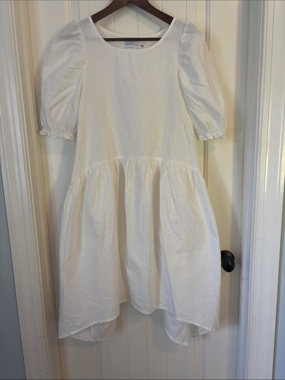 NWT Cecilia Petal and pup cotton/linen blend trapeze dress S/M